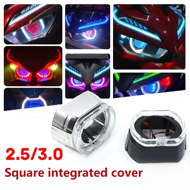 Laser Focus Lens - 2PCS Projector Cover Headlight 3.0/2.5inch Lens