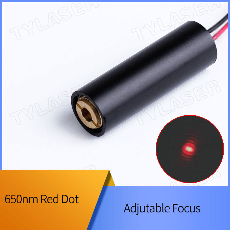Industrial Laser Diode - D10X30mm Adjustable Focus 650nm 1mW 5mW