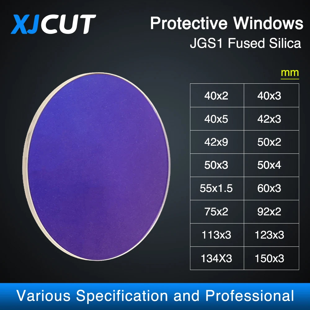 Industrial Laser Head - XJCUT Fiber Laser Protective Windows 50x2