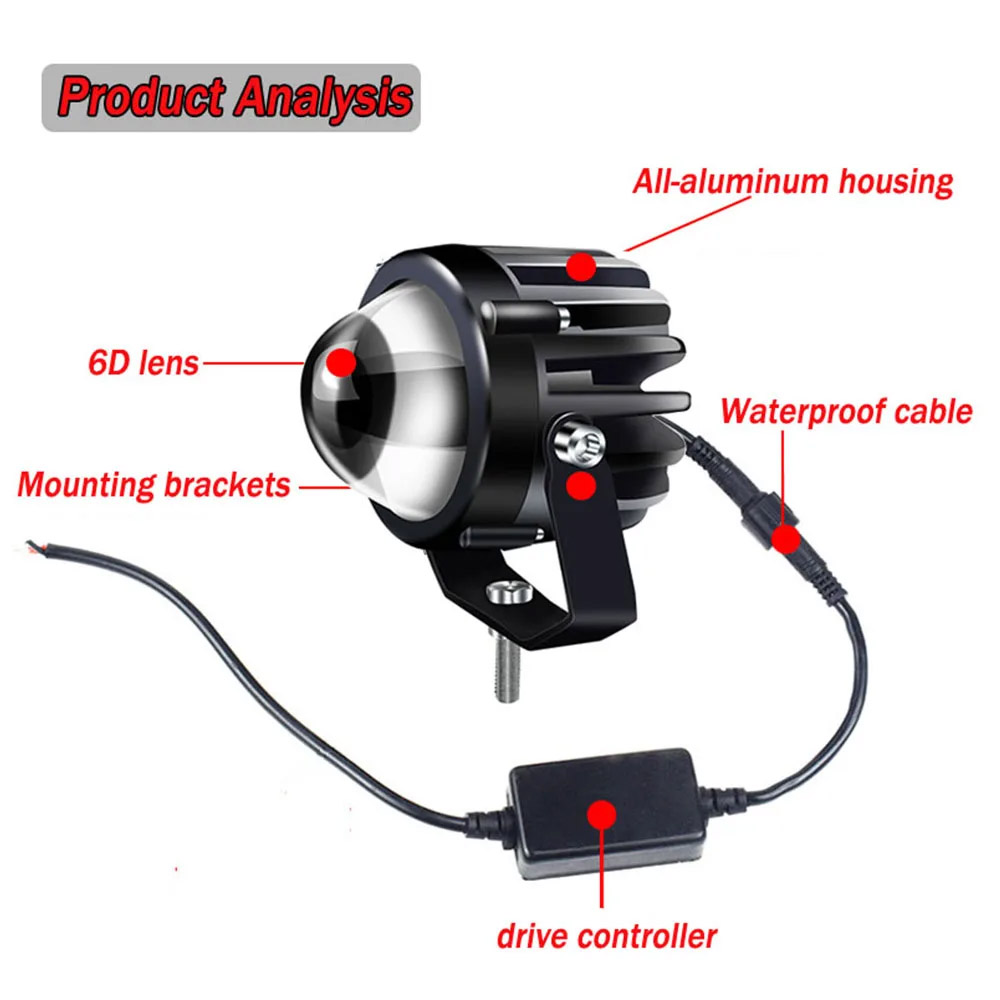 Motorcycle Projector Laser Lig - Laser Focus Lens recension och pris