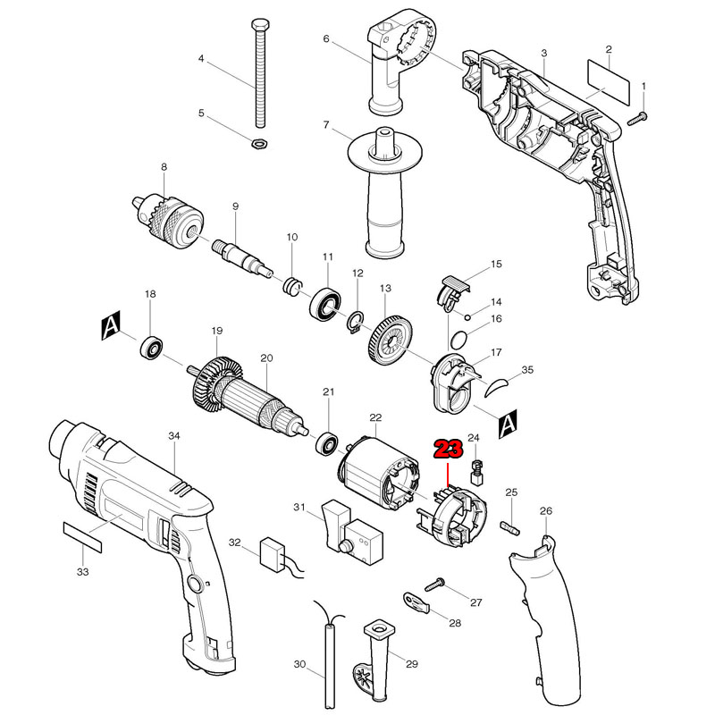 Brush Holder Replace For Makit - Makita Drill Hp1640 recension och pris