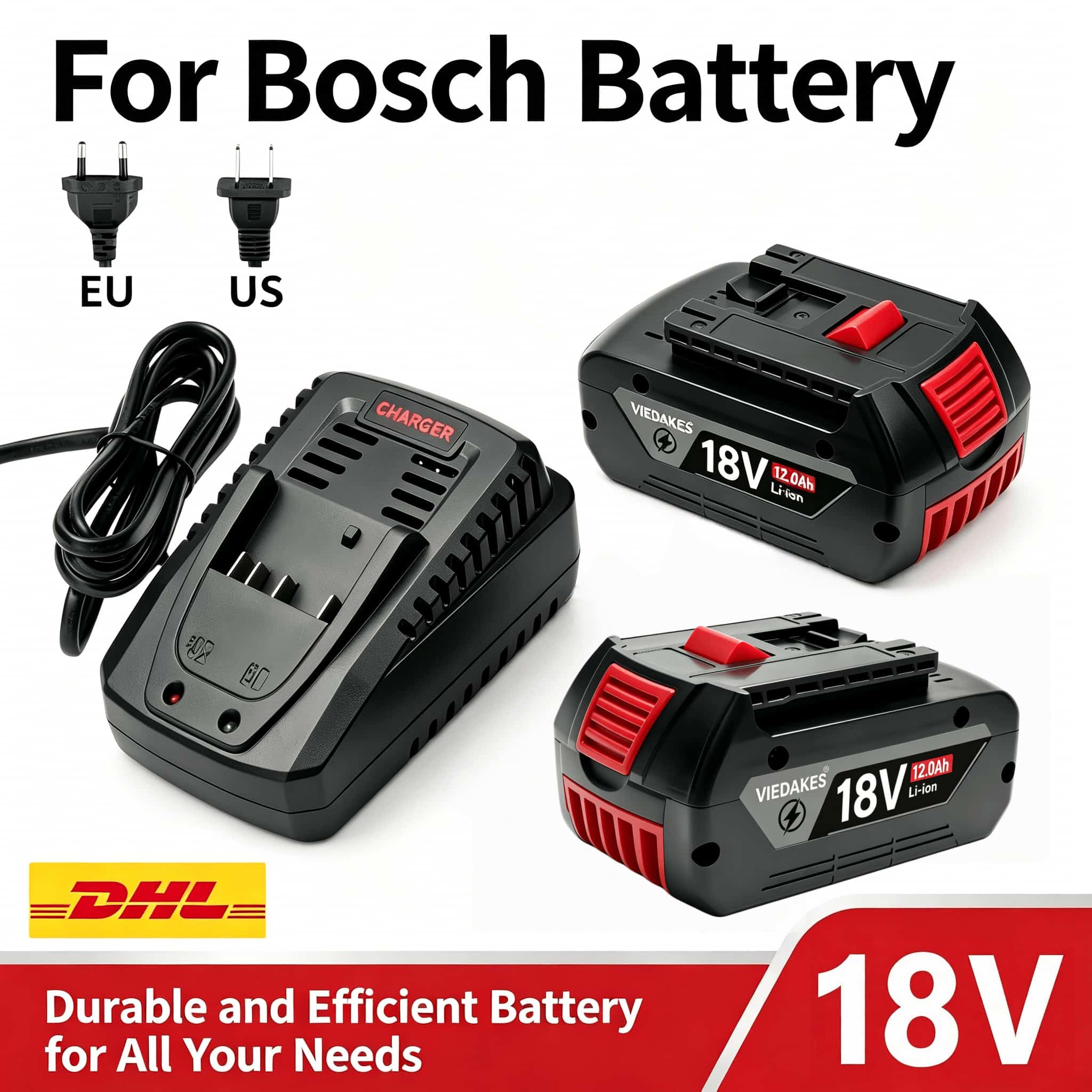 18V 10.0Ah for Bosch BAT618 Ba - Bosch Drill Gsb 18V recension och pris
