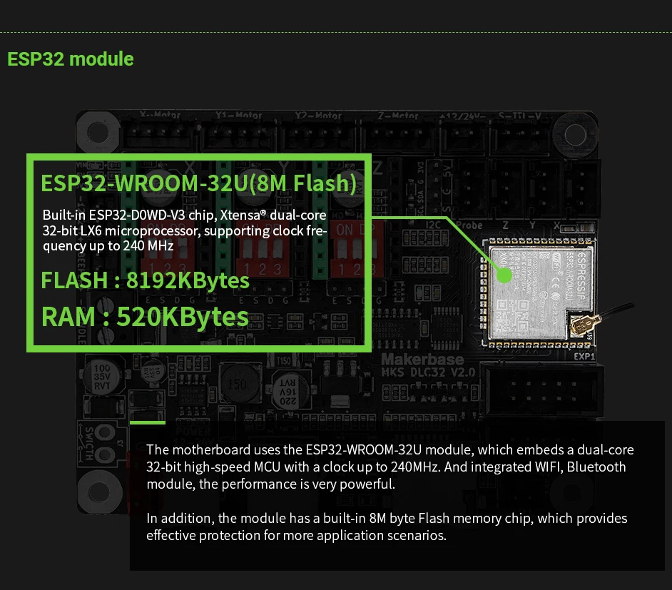 Makerbase MKS DLC32 V2.1 32Bit - Controller Grbl Board recension och pris