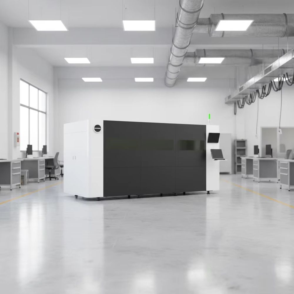 3000W CNC Full Cover Single-pl - Industrial Fiber Laser Cutting Machine recension och pris